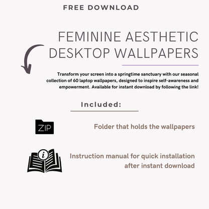 30+ Dark Feminine Desktop Wallpapers | FREEBIE